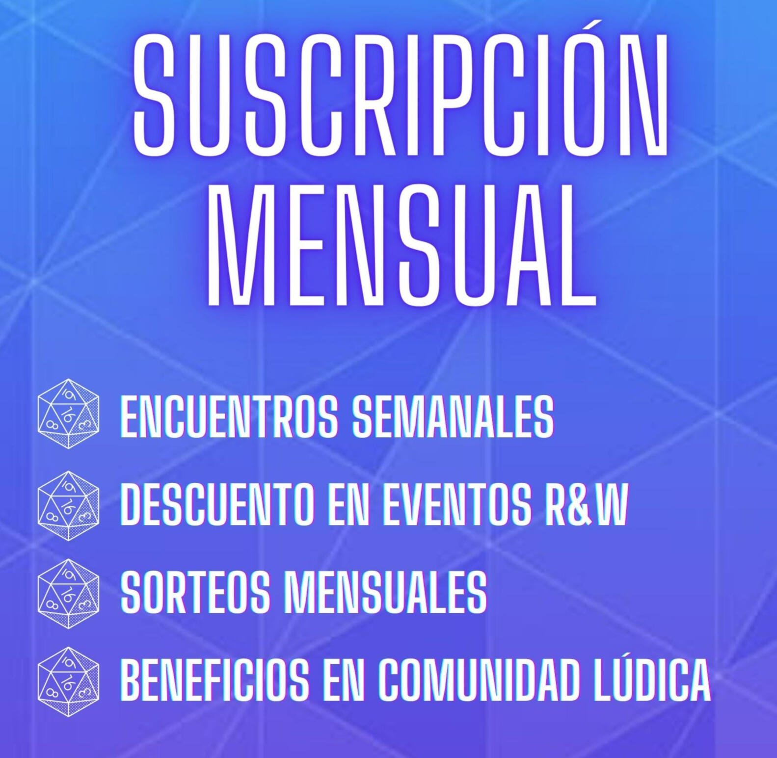 Liga Devir con Dados en mano y Rol and Weas